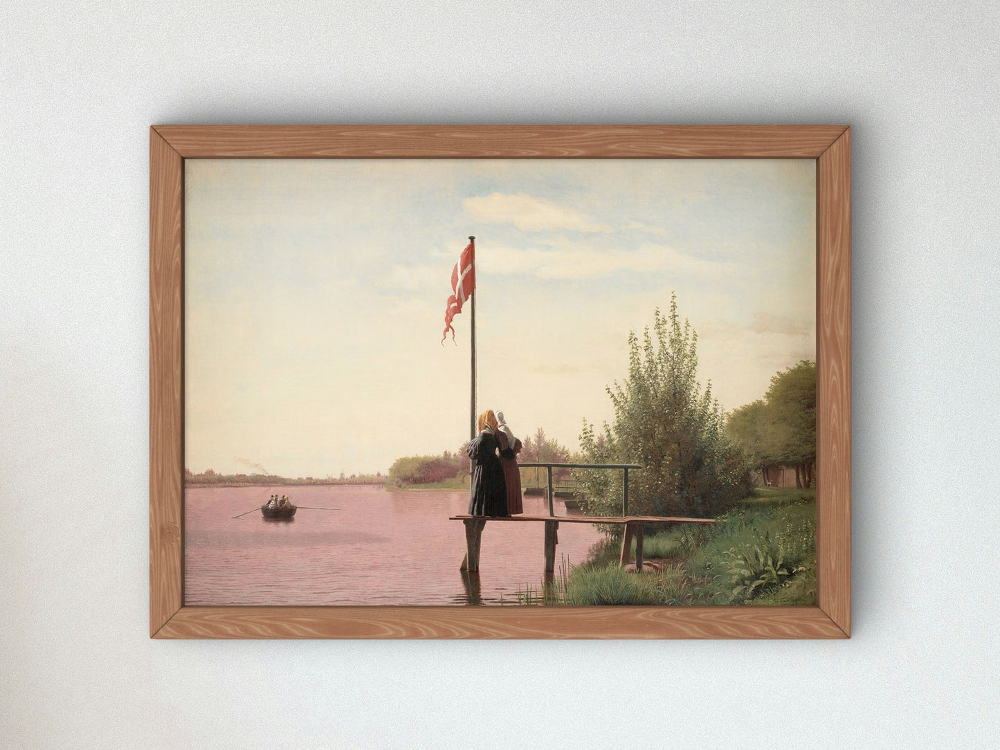 A View from Dosseringen near the Sortedam Lake by Christen Købke 1838, Wall Art Print, Fine Art Reproduction, Museum Quality Decor, Poster