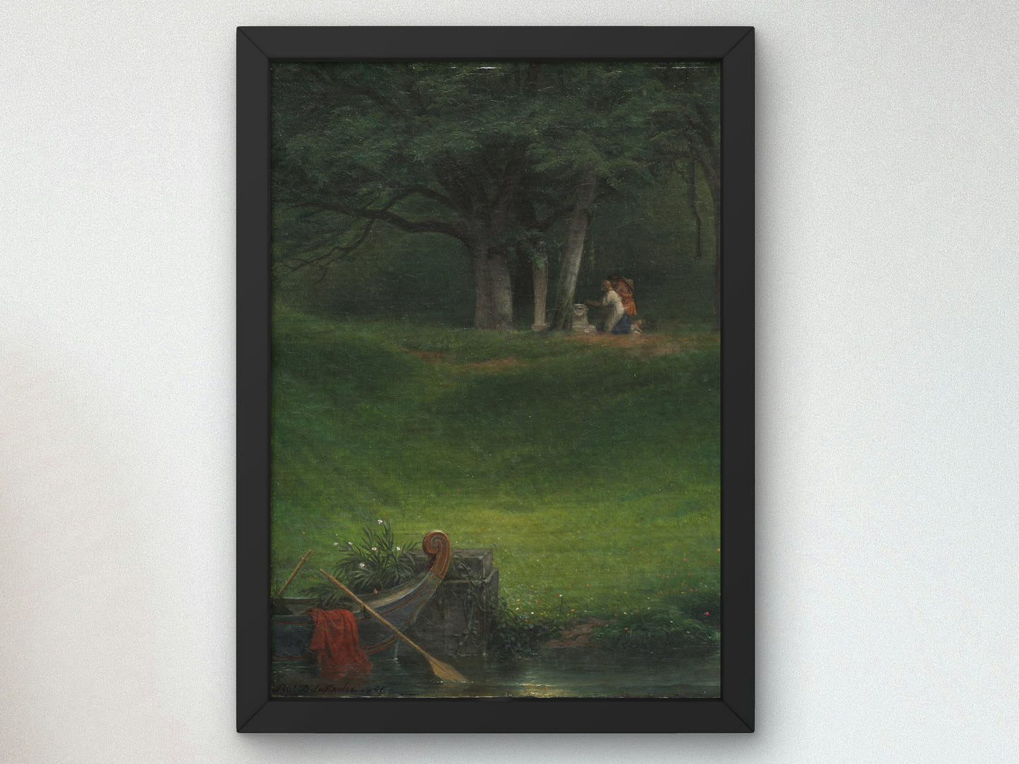 Offering to the God Pan by Paul Delaroche 1855, Wall Art Print, Fine Art Reproduction, Museum Quality Decor, Poster