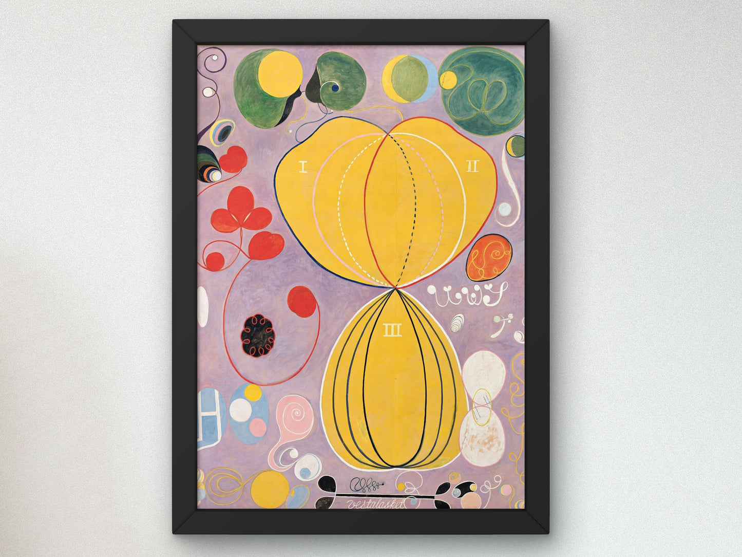 Adulthood by Hilma af Klint 1907, Wall Art Print, Fine Art Reproduction, Museum Quality Decor, Poster