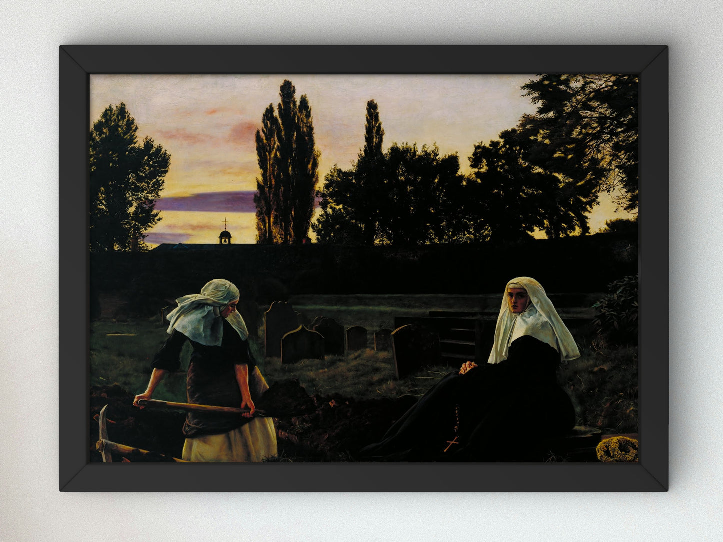 The Vale of Rest by John Everett Millais 1858, Wall Art Print, Fine Art Reproduction, Museum Quality Decor, Poster