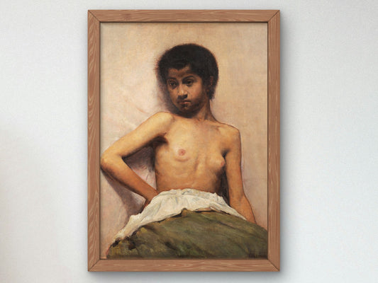 Torso de Menina by Eliseu Visconti 1895, Wall Art Print, Fine Art Reproduction, Museum Quality Decor, Poster