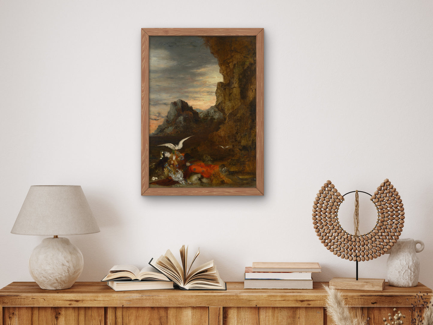 The Death of Sappho by Gustave Moreau 1872, Wall Art Print, Fine Art Reproduction, Museum Quality Decor, Poster