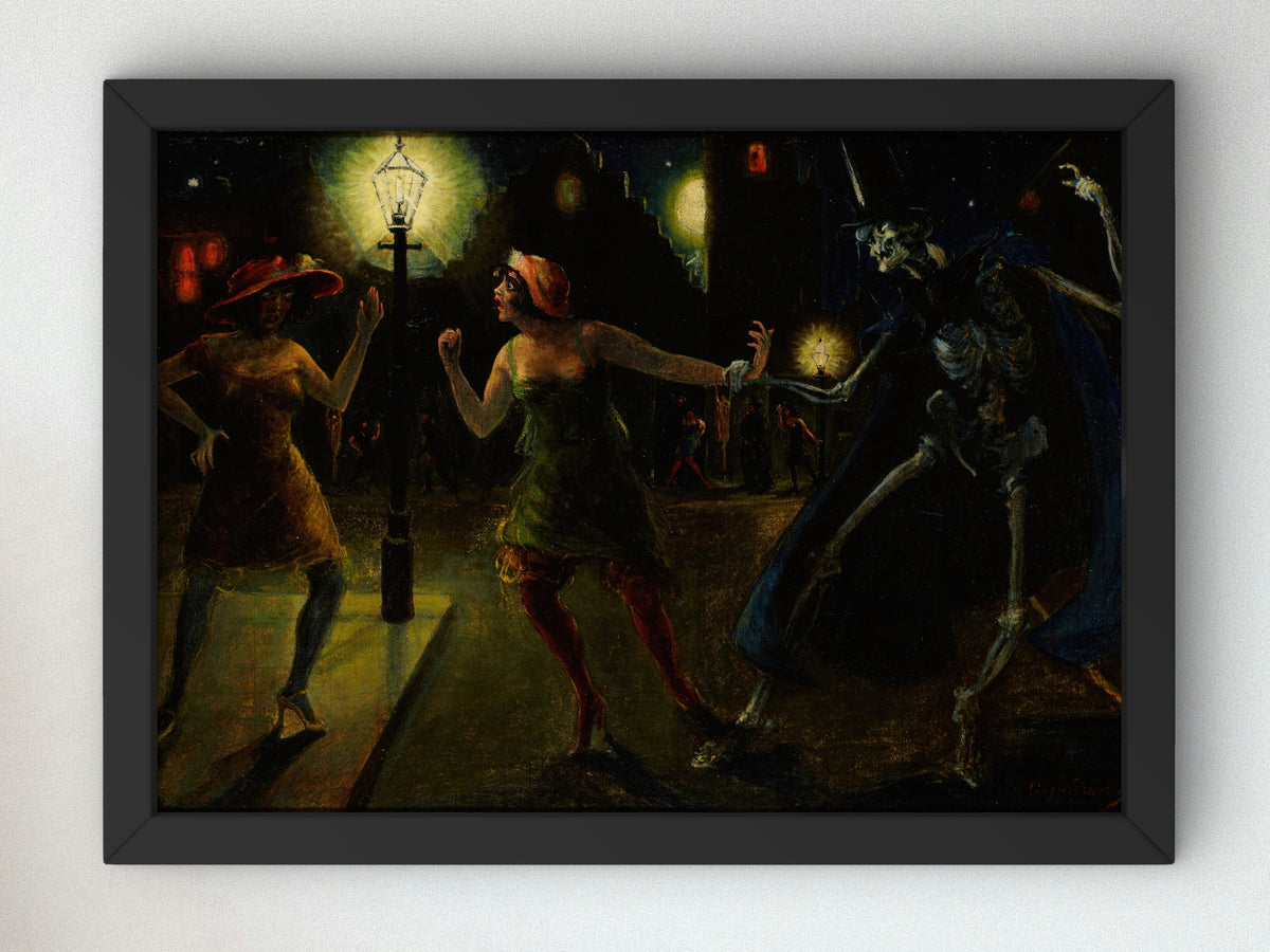 Dance of Death by Hans Werner Behn 1926, Wall Art Print, Fine Art Reproduction, Museum Quality Decor, Poster