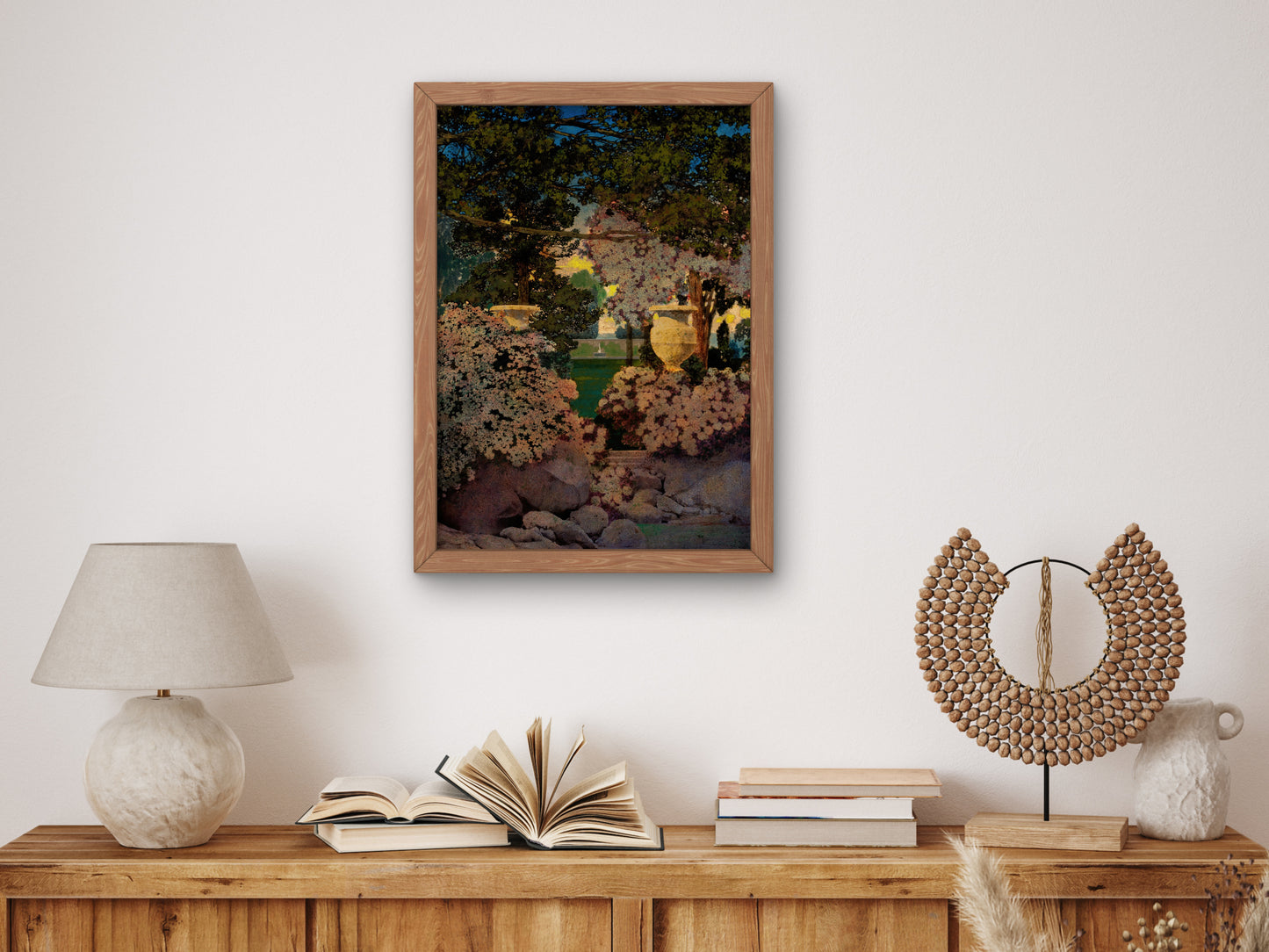 The Oaks by Maxfield Parrish 1904, Wall Art Print, Fine Art Reproduction, Museum Quality Decor, Poster