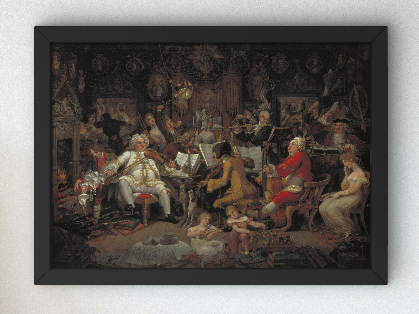 Amateurs of the Wig Musicians of the Old School by Edward Francis Burney 1820, Wall Art Print, Fine Art Reproduction, Museum Quality Decor