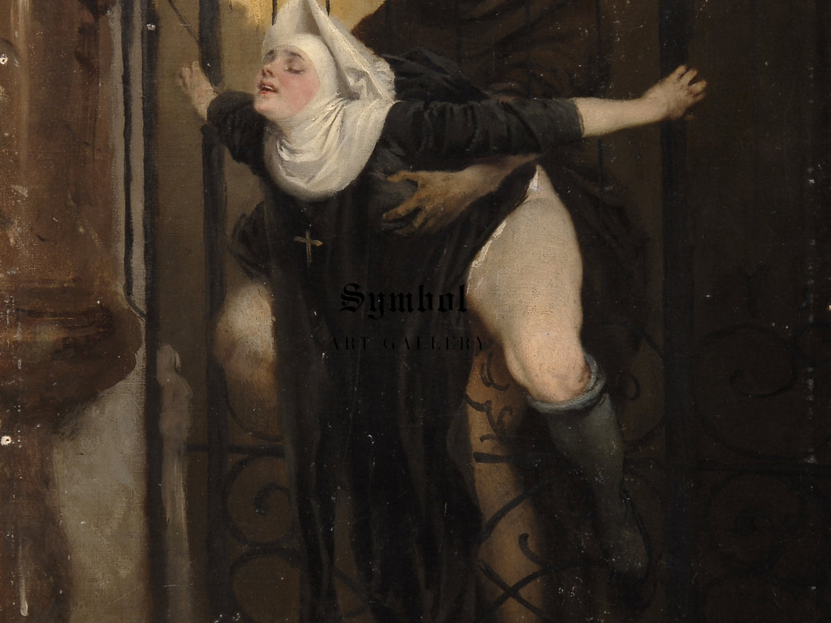 The Sin by Heinrich Lossow 1880, Wall Art Print, Fine Art Reproduction, Museum Quality Decor, Poster