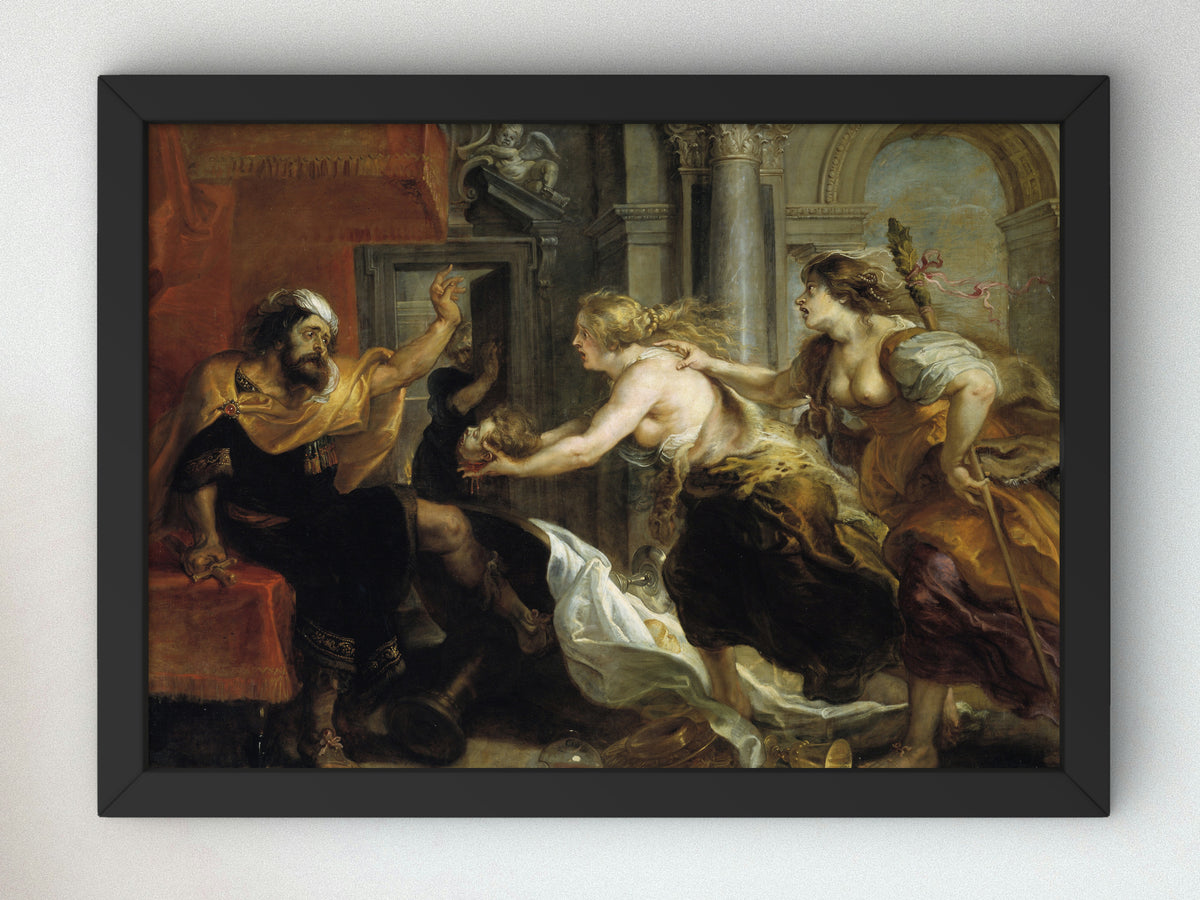 Tereus Confronted with the Head of His Son Itylus by Peter Paul Rubens 1636, Wall Art Print, Fine Art Reproduction, Museum Quality Decor