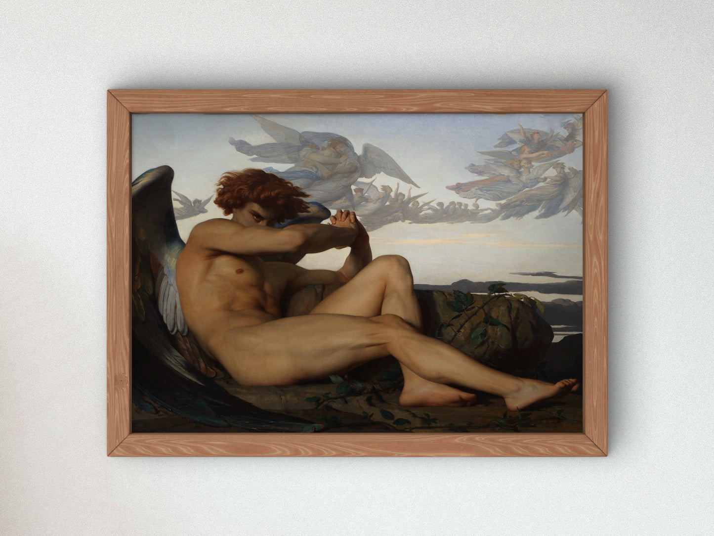 Fallen Angel by Alexandre Cabanel 1847, Wall Art Print, Fine Art Reproduction, Museum Quality Decor, Poster