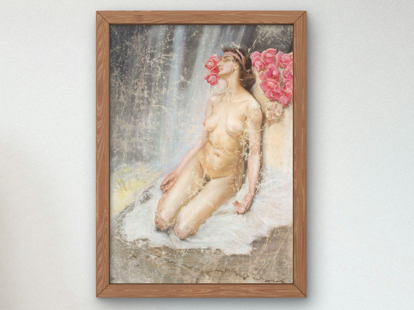 Nude by Kazimierz Stabrowski 1920, Wall Art Print, Fine Art Reproduction, Museum Quality Decor, Poster