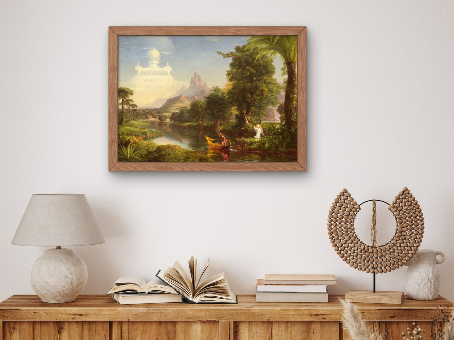 The Voyage of Life Youth by Thomas Cole 1842, Wall Art Print, Fine Art Reproduction, Museum Quality Decor, Poster