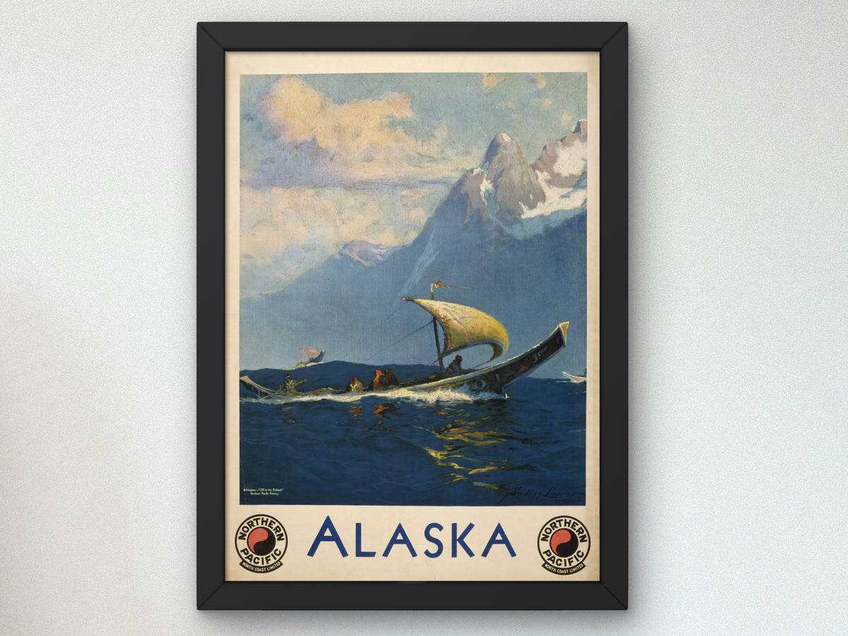 Alaska North Coast Limited by Sydney Mortimer Laurence 1920, Wall Art Print, Fine Art Reproduction, Museum Quality Decor, Poster