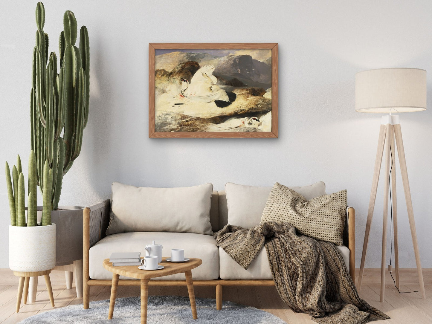 Ptarmigan in a Landscape by Edwin Landseer 1833, Wall Art Print, Fine Art Reproduction, Museum Quality Decor, Poster