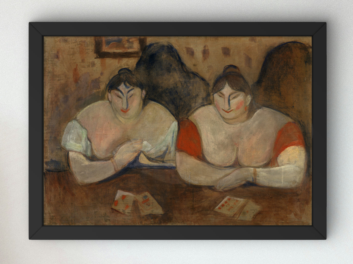 Rose and Amelie by Edvard Munch 1893, Wall Art Print, Fine Art Reproduction, Museum Quality Decor, Poster