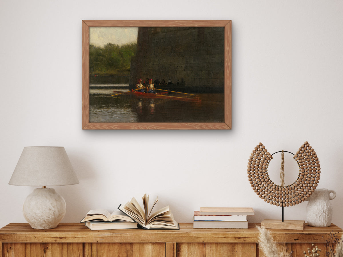 The Oarsmen by Thomas Eakins 1874, Wall Art Print, Fine Art Reproduction, Museum Quality Decor, Poster