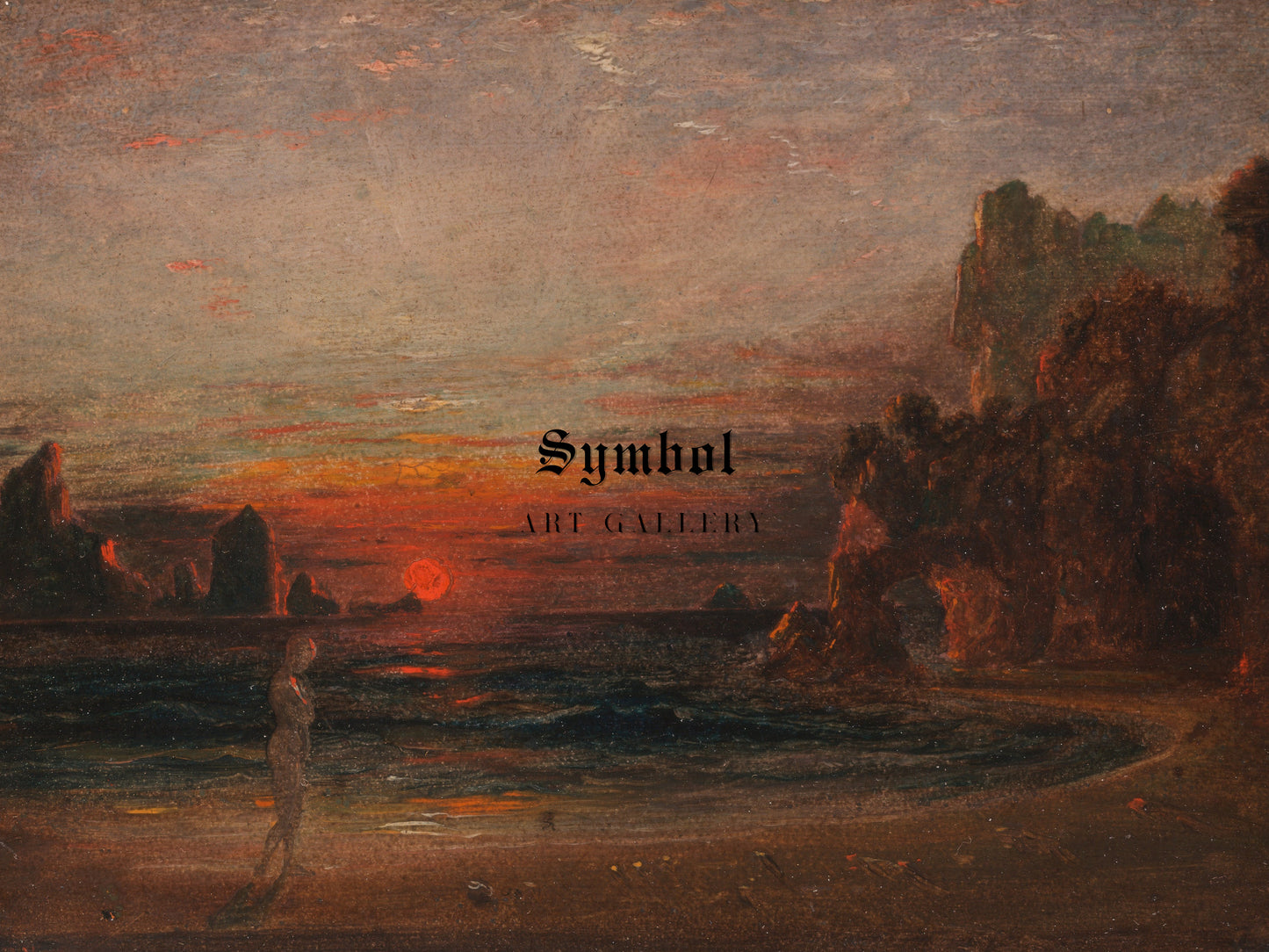 Study for Calypso's Grotto by Francis Danby 1843, Wall Art Print, Fine Art Reproduction, Museum Quality Decor, Poster