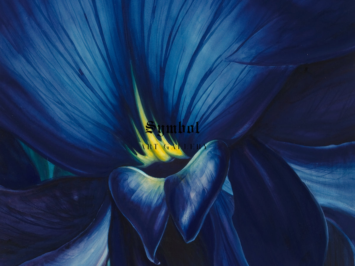 Chinese Delphinium by Leon Carroll, Wall Art Print, Fine Art Reproduction, Museum Quality Decor, Poster