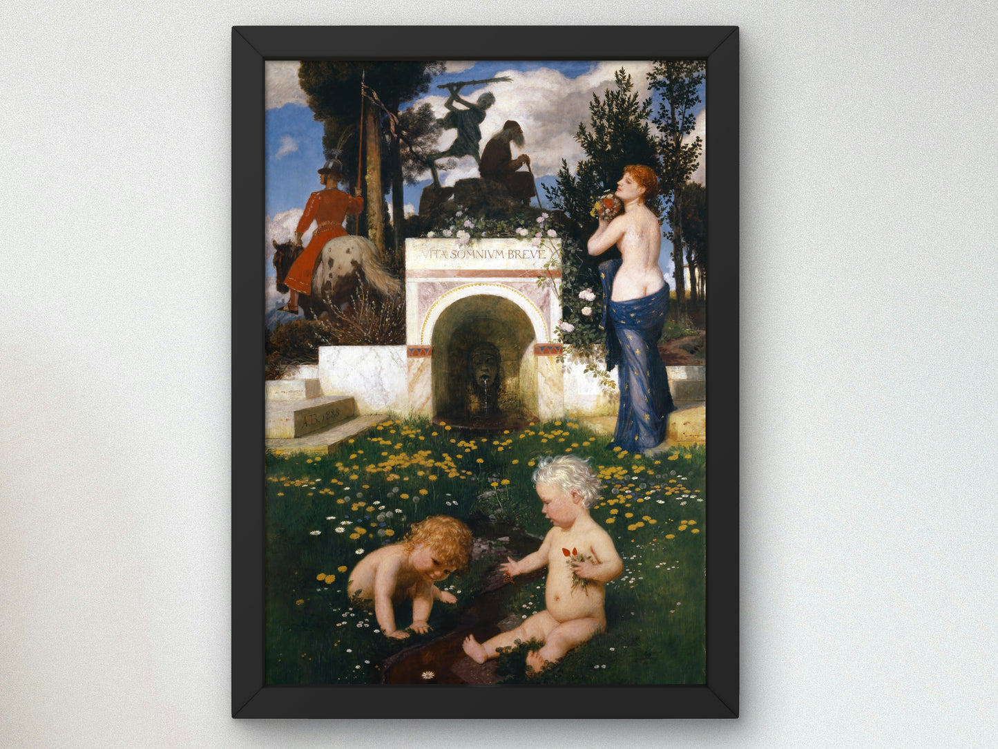 Life a Short Dream by Arnold Böcklin 1888, Wall Art Print, Fine Art Reproduction, Museum Quality Decor, Poster