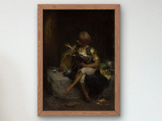 A Bashi bazouk by Charles Bargue 1875, Wall Art Print, Fine Art Reproduction, Museum Quality Decor, Poster