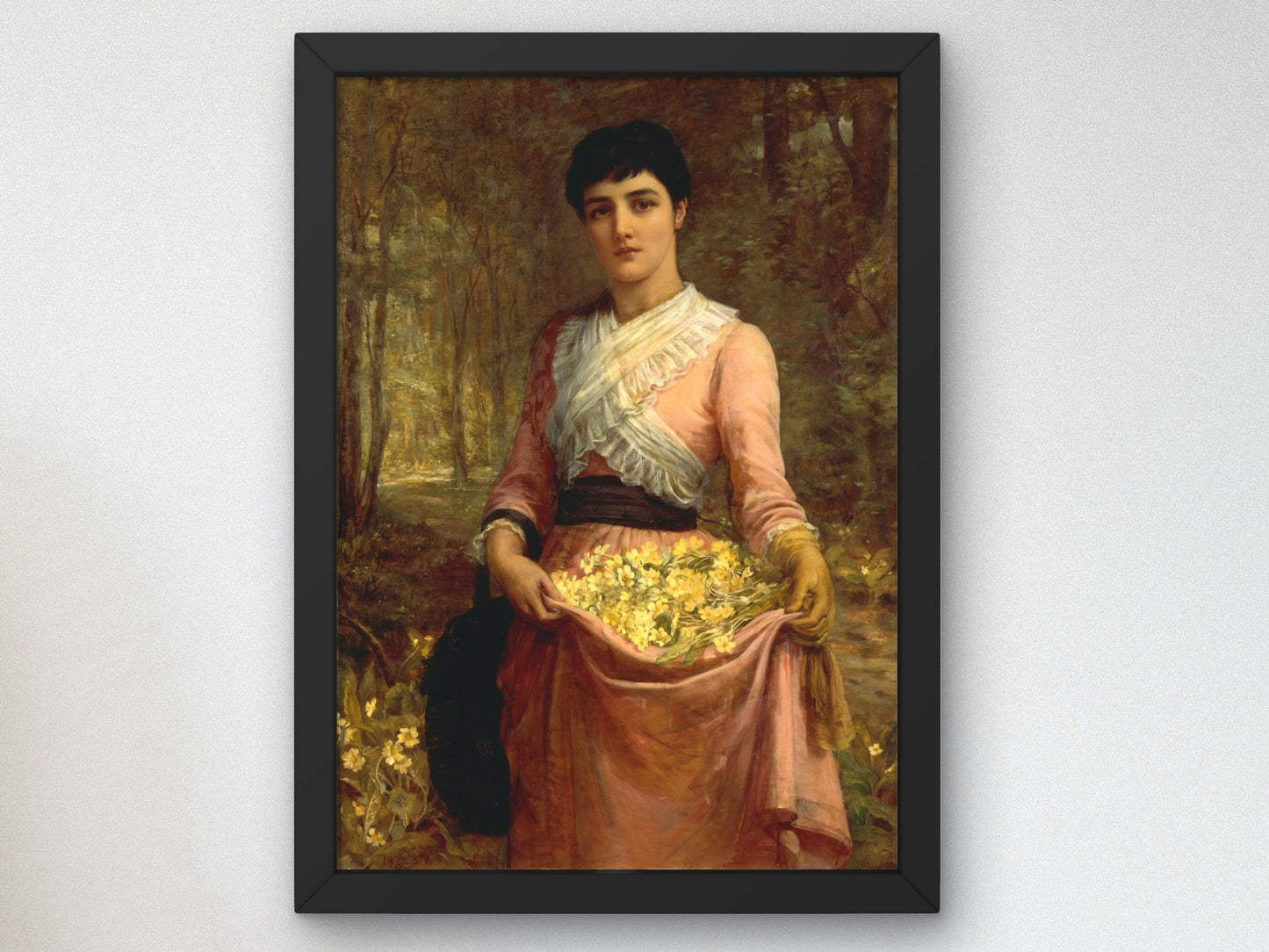 The Daughters of Our Empire England The Primrose by Edwin Long 1887, Wall Art Print, Fine Art Reproduction, Museum Quality Decor, Poster