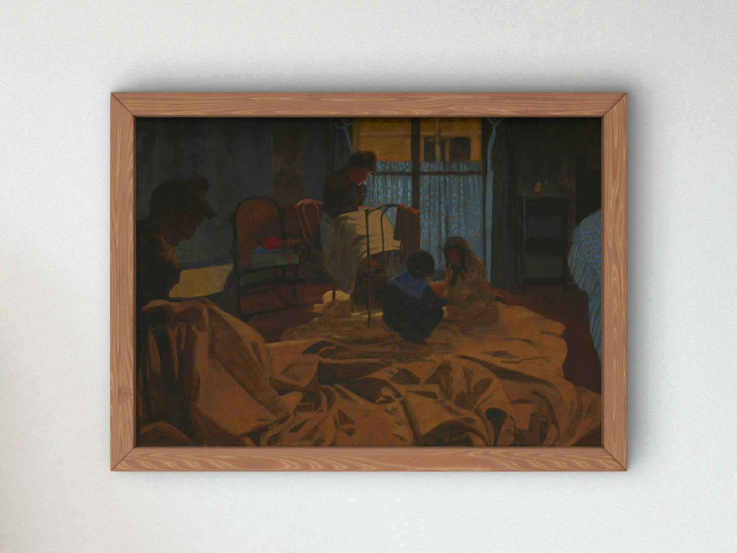 The Laundress, Blue Room by Félix Vallotton 1900, Wall Art Print, Fine Art Reproduction, Museum Quality Decor, Poster