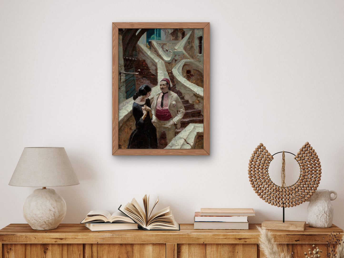 City of Temptation by Dean Cornwell 1924, Wall Art Print, Fine Art Reproduction, Museum Quality Decor, Poster
