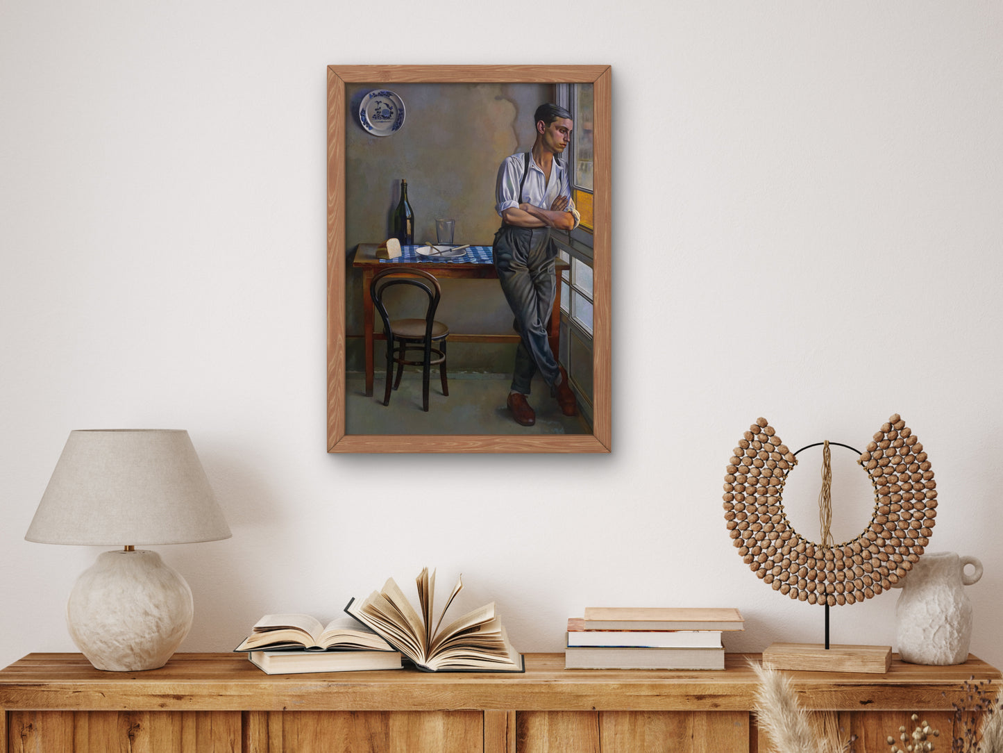 The Gallery by Feliu Elias Apa 1928, Wall Art Print, Fine Art Reproduction, Museum Quality Decor, Poster