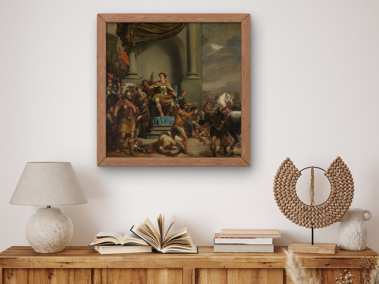 Consul Titus Manlius Torquatus Orders the Beheading of His Son by Ferdinand Bol 1661, Wall Art Print, Fine Art Reproduction, Museum Quality
