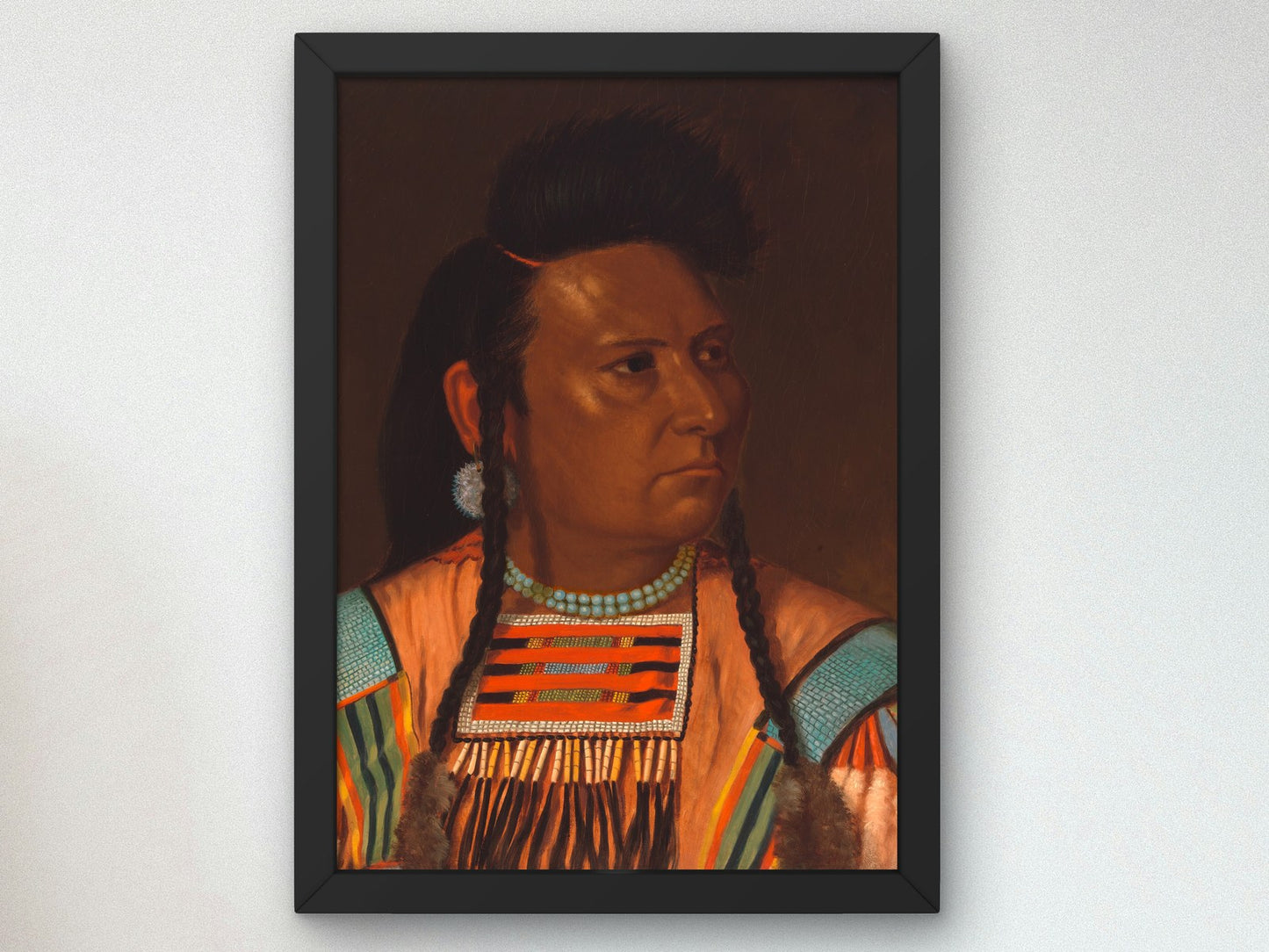 Chief Joseph by Cyrenius Hall 1878, Wall Art Print, Fine Art Reproduction, Museum Quality Decor, Poster
