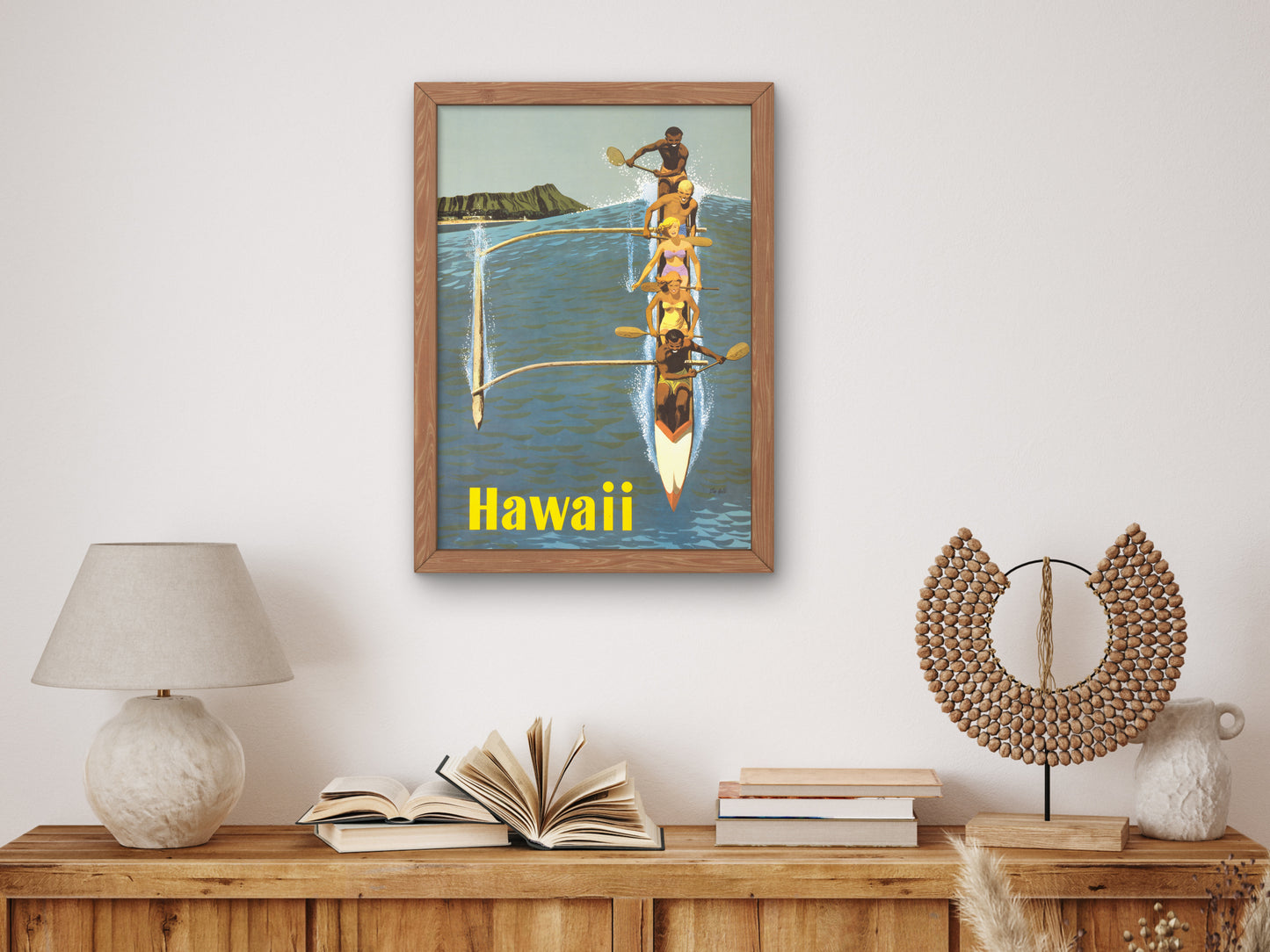 Hawaii by Stanley Galli 1960, Wall Art Print, Fine Art Reproduction, Museum Quality Decor, Poster