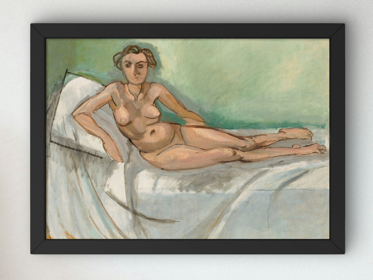 Half Reclining Nude by Henri Matisse 1918, Wall Art Print, Fine Art Reproduction, Museum Quality Decor, Poster