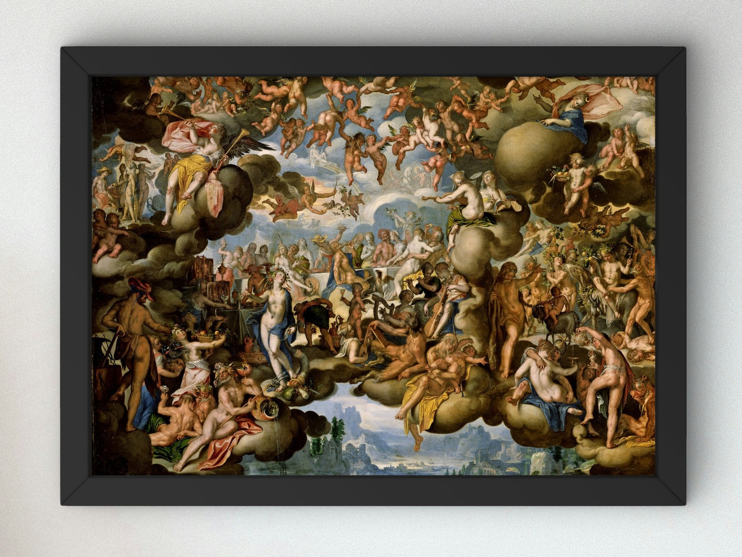 Marriage of Peleus and Thetis by Joachim Wtewael 1602, Wall Art Print, Fine Art Reproduction, Museum Quality Decor, Poster