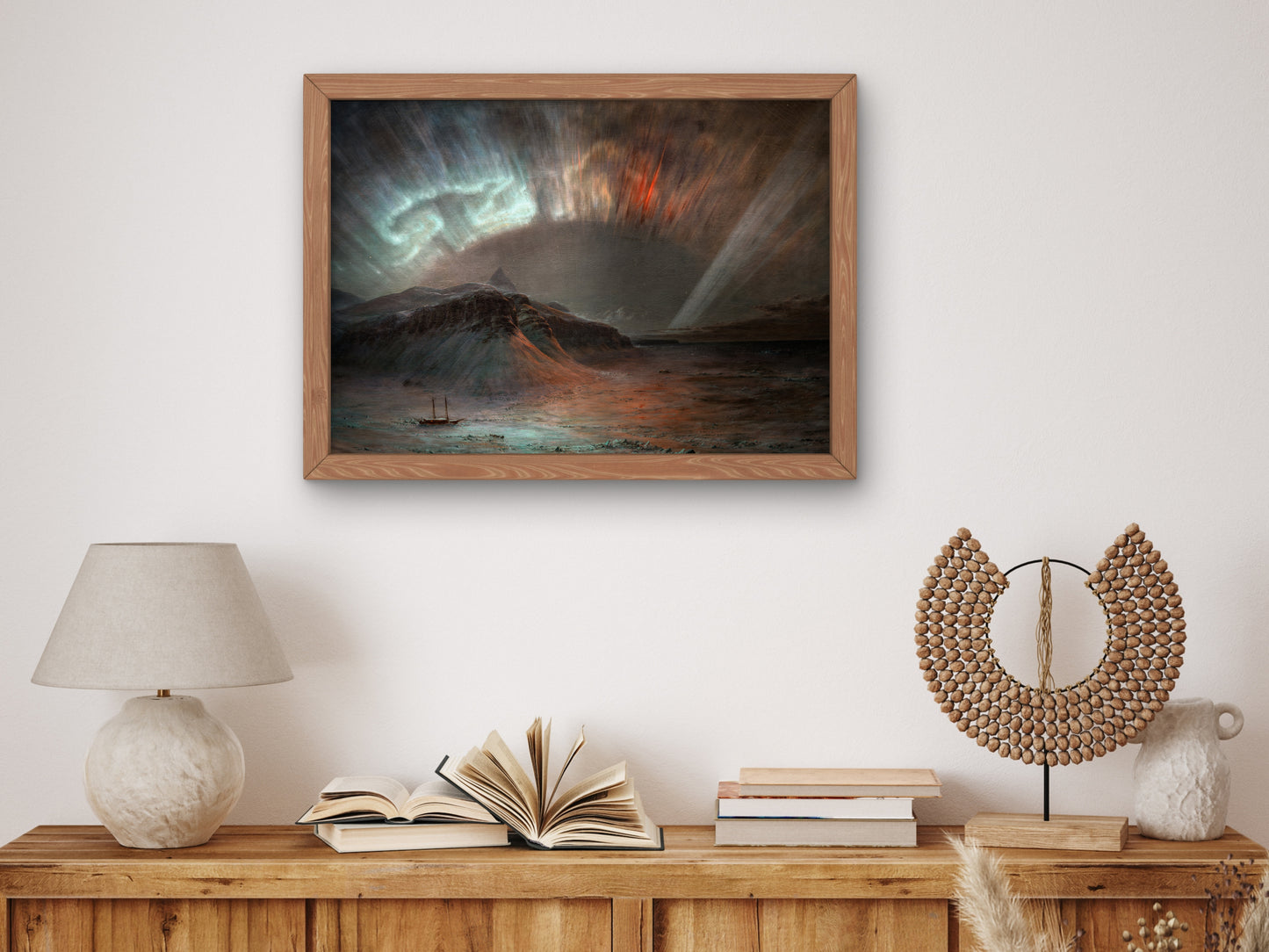 Aurora Borealis by Frederic Edwin Church 1865, Wall Art Print, Fine Art Reproduction, Museum Quality Decor, Poster