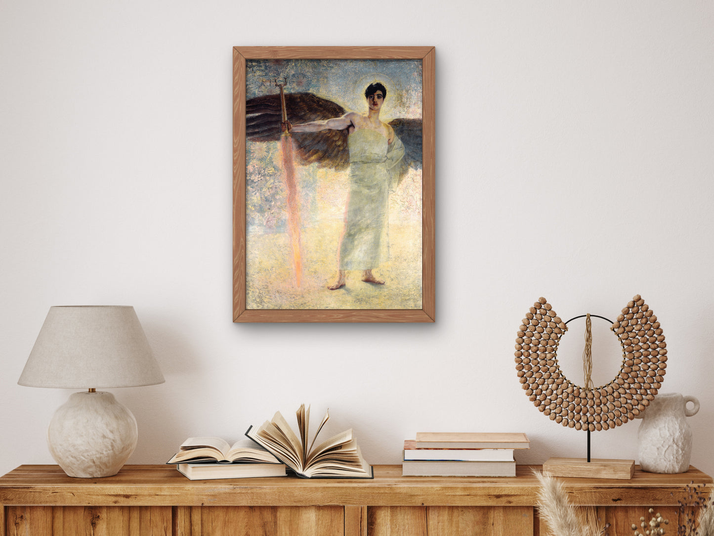 The Guardian of Paradise by Franz von Stuck 1889, Wall Art Print, Fine Art Reproduction, Museum Quality Decor, Poster