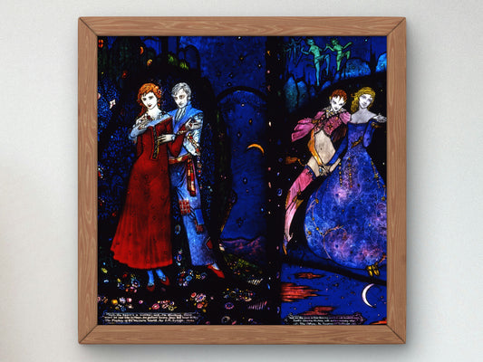 The Playboy of the Western World and The Others Geneva Window by Harry Clarke 1926, Wall Art Print, Fine Art Reproduction, Museum Quality