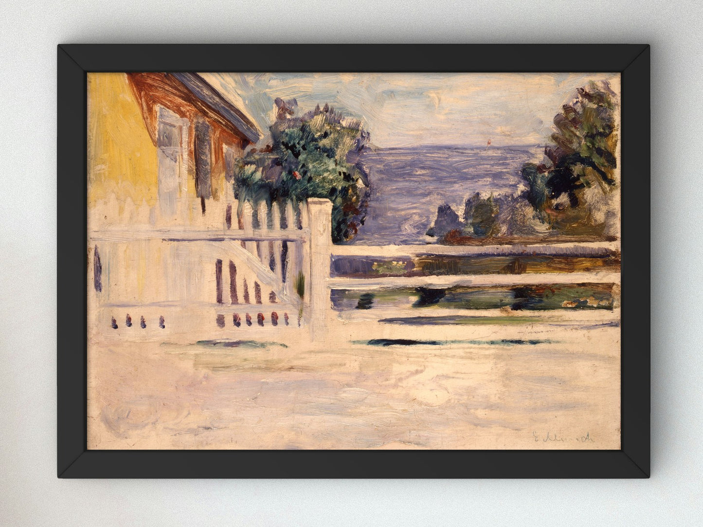 Summer in Aasgaardstrand by Edvard Munch 1889, Wall Art Print, Fine Art Reproduction, Museum Quality Decor, Poster