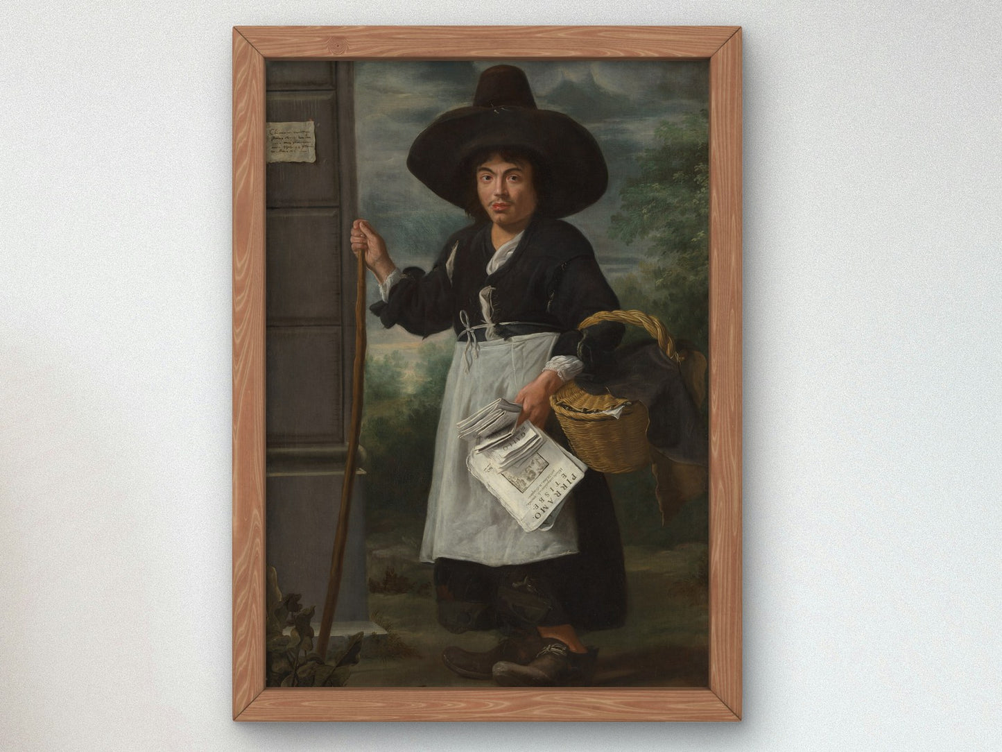 A Book Peddler by Master of the Canesso Peddler 1670, Wall Art Print, Fine Art Reproduction, Museum Quality Decor, Poster