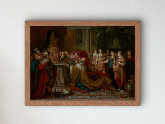 The Idolatry of Solomon by Frans Francken the Younger 1622, Wall Art Print, Fine Art Reproduction, Museum Quality Decor, Poster