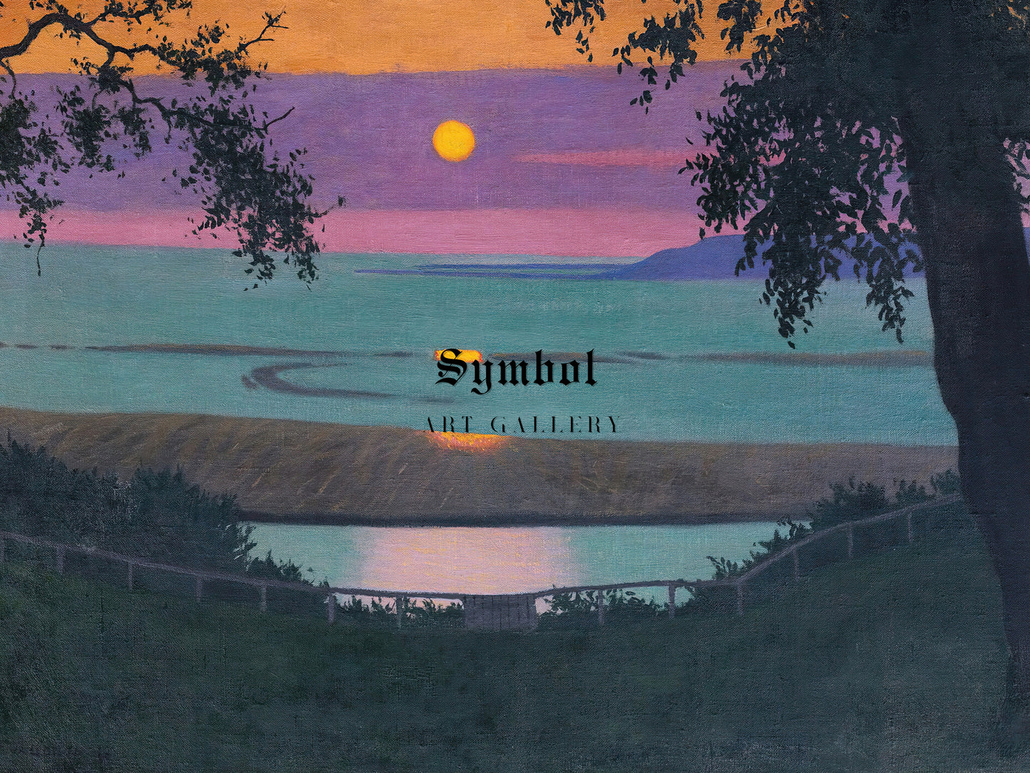 Sunset at Grace by Félix Vallotton 1918, Wall Art Print, Fine Art Reproduction, Museum Quality Decor, Poster