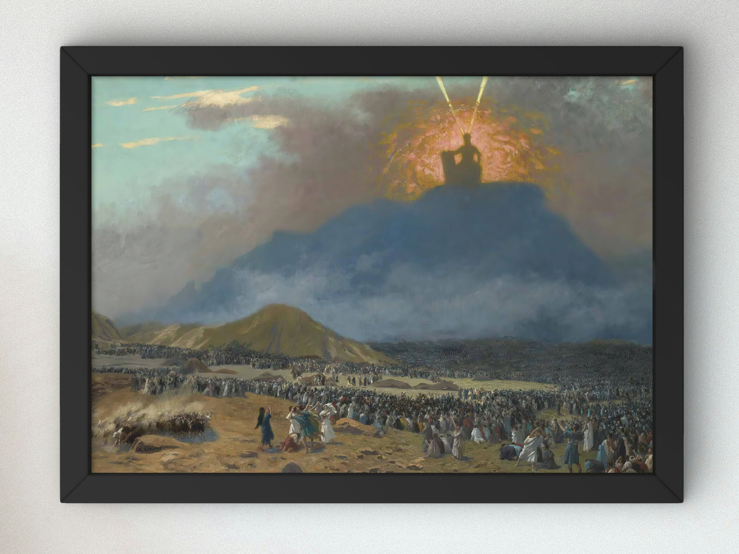 Moses on Mount Sinai by Jean Leon Gerome 1895, Wall Art Print, Fine Art Reproduction, Museum Quality Decor, Poster