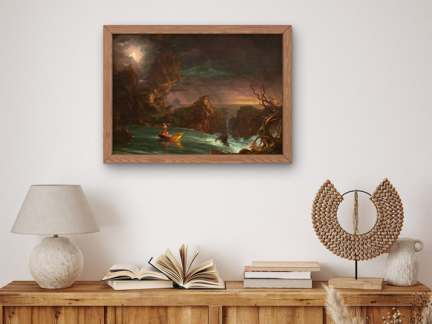 The Voyage of Life Manhood by Thomas Cole 1842, Wall Art Print, Fine Art Reproduction, Museum Quality Decor, Poster