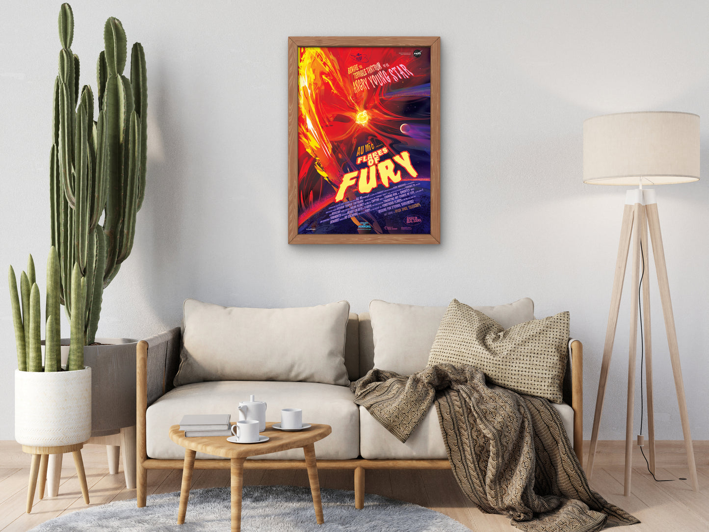 Flares of Fury by NASA 2020, Wall Art Print, Fine Art Reproduction, Museum Quality Decor, Poster