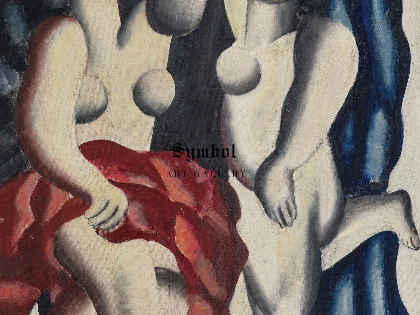 Two Dancers by Fernand Léger 1928, Wall Art Print, Fine Art Reproduction, Museum Quality Decor, Poster