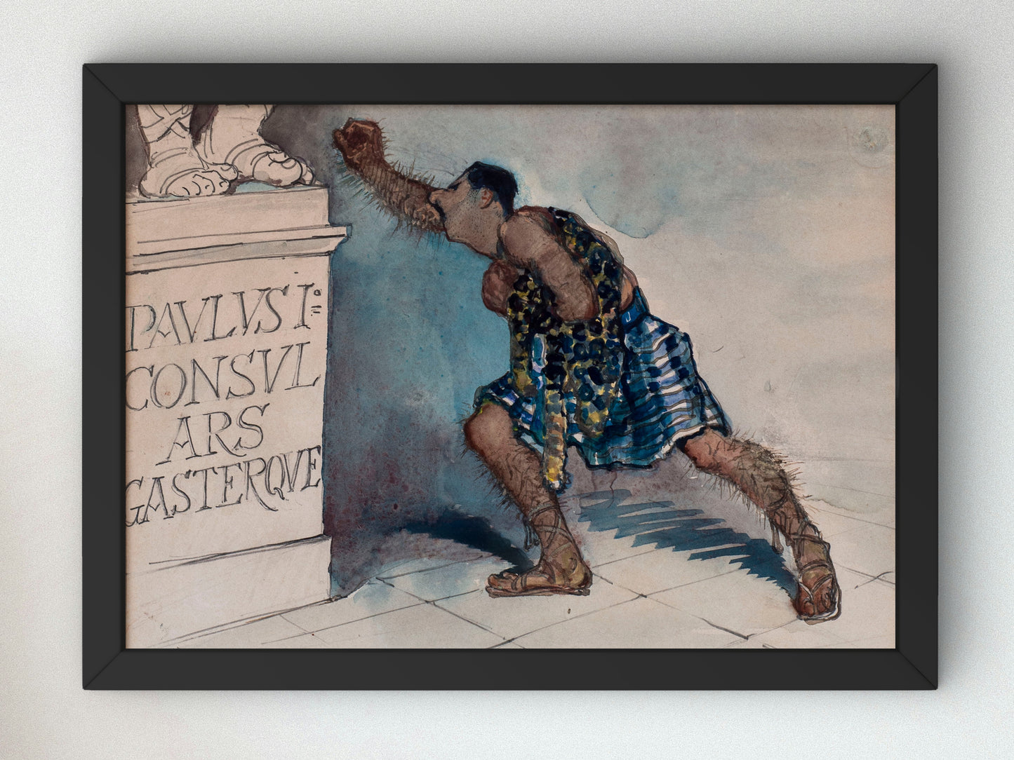 Societas Ars et Gaster by Eugenio Viti, Wall Art Print, Fine Art Reproduction, Museum Quality Decor, Poster