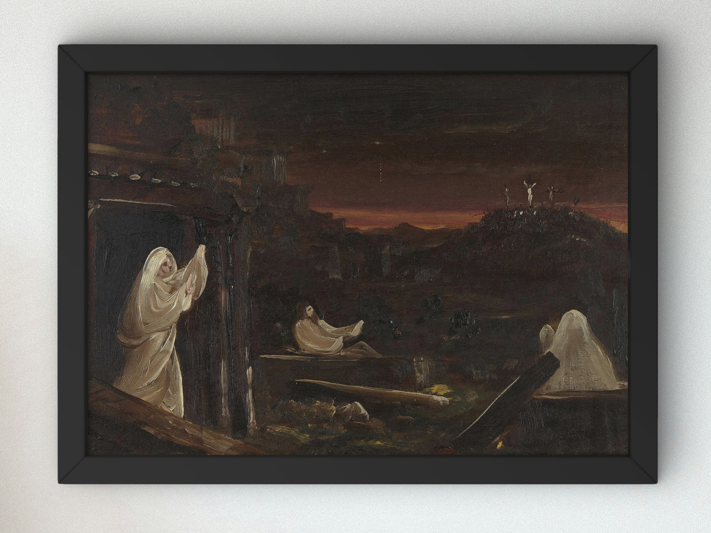 Dead Rising from Tombs by Thomas Cole 1843, Wall Art Print, Fine Art Reproduction, Museum Quality Decor, Poster