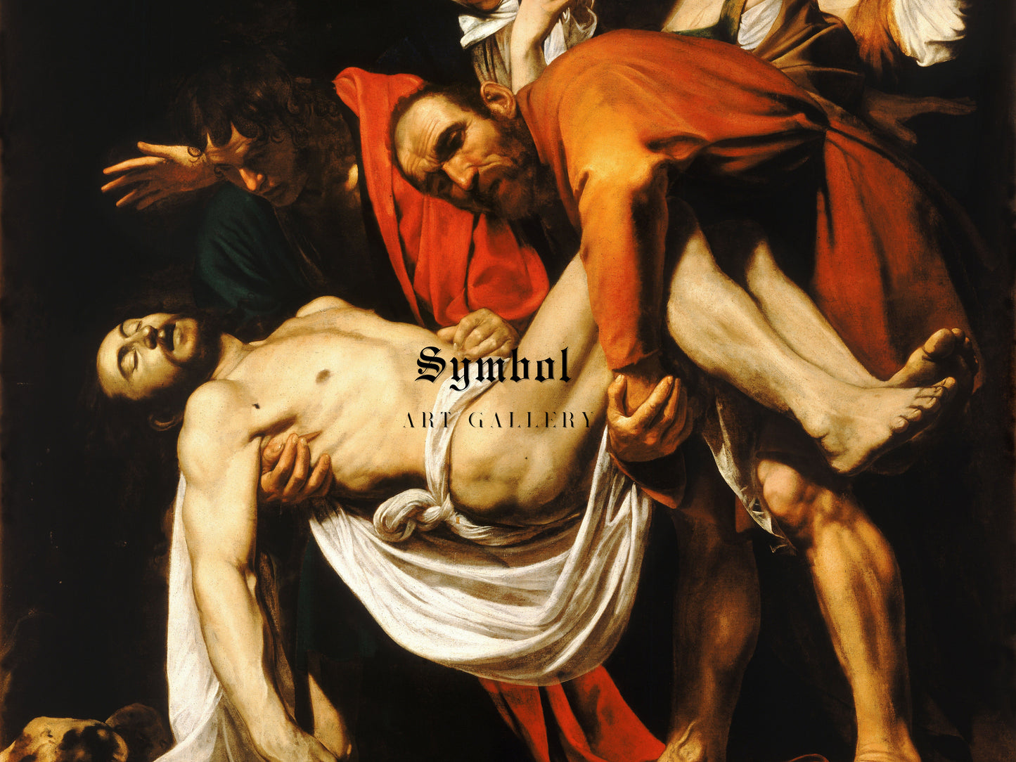 The Entombment of Christ by Caravaggio 1603, Wall Art Print, Fine Art Reproduction, Museum Quality Decor, Poster