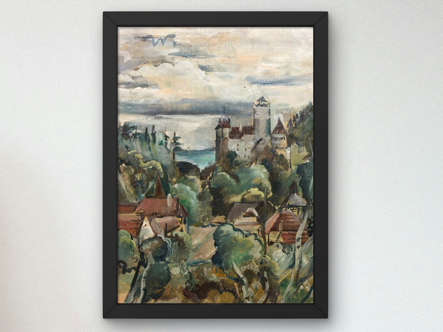 Bran Castle by Elena Popea, Wall Art Print, Fine Art Reproduction, Museum Quality Decor, Poster