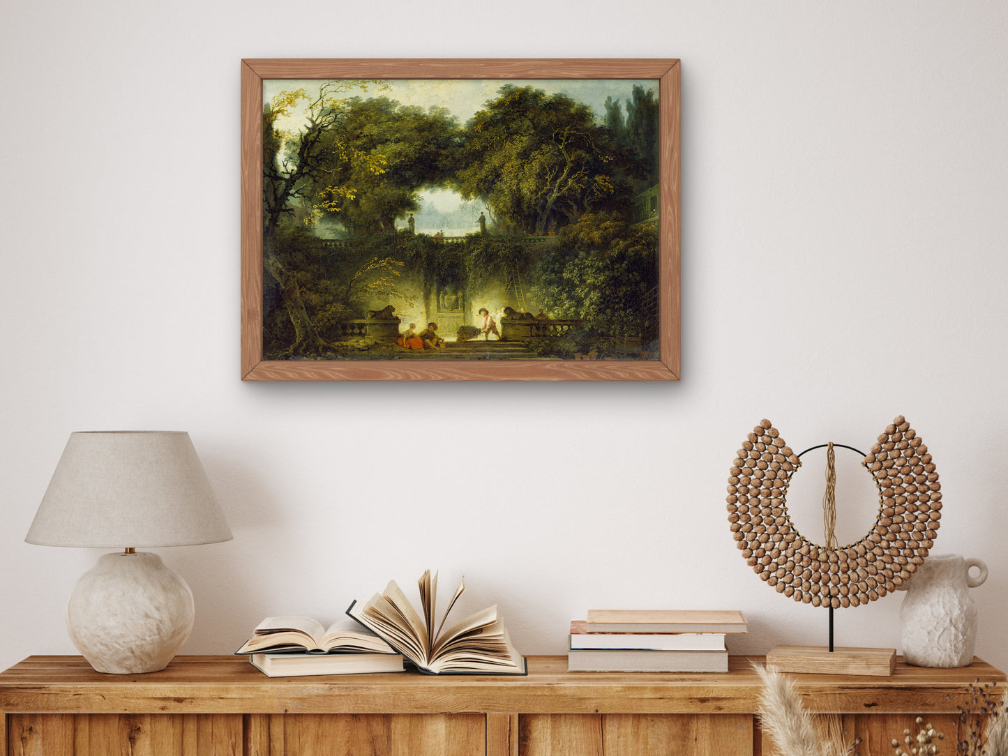 The Small Park by Jean Honoré Fragonard, Wall Art Print, Fine Art Reproduction, Museum Quality Decor, Poster
