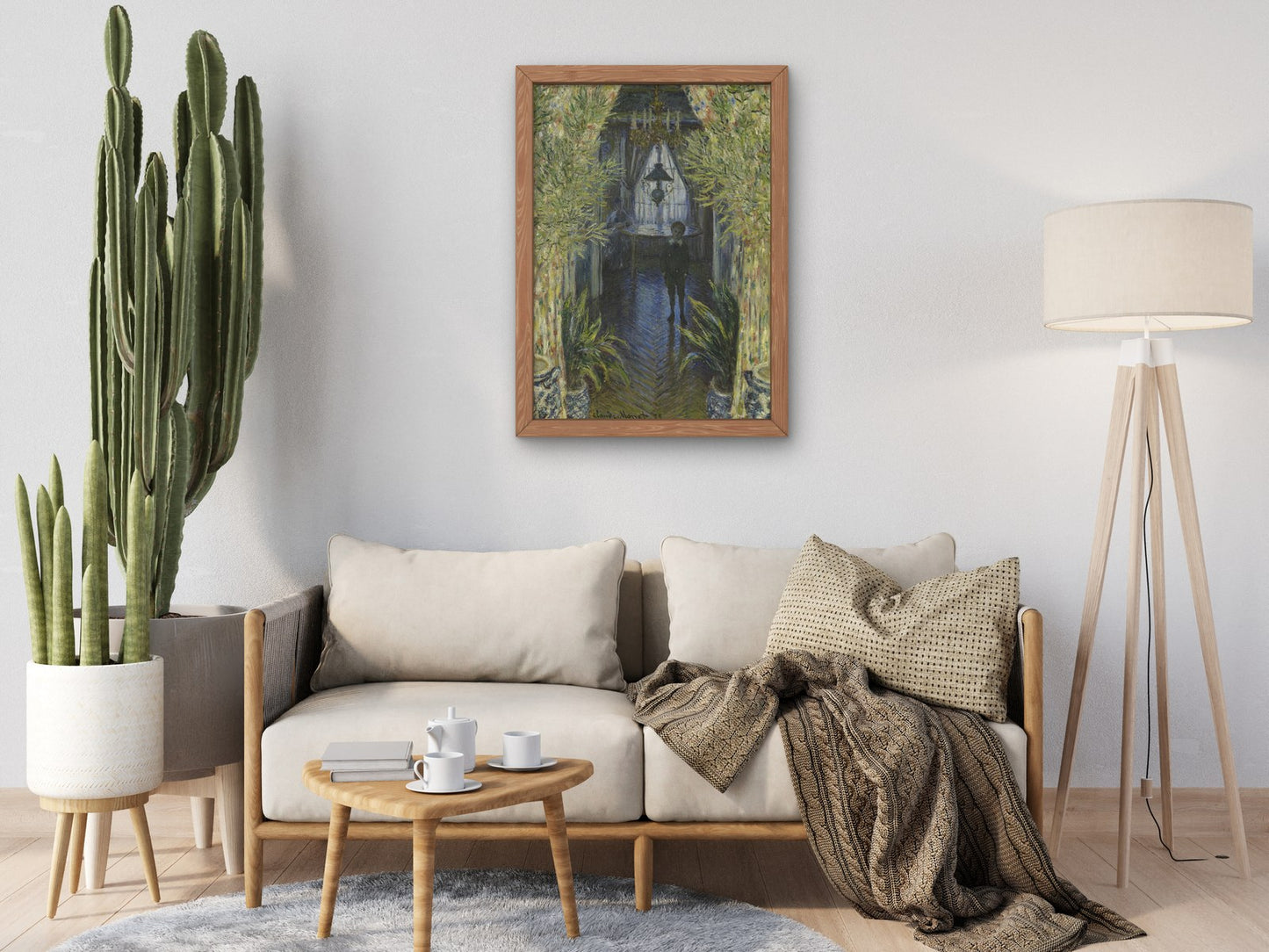A Corner of the Apartment by Claude Monet 1875, Wall Art Print, Fine Art Reproduction, Museum Quality Decor, Poster