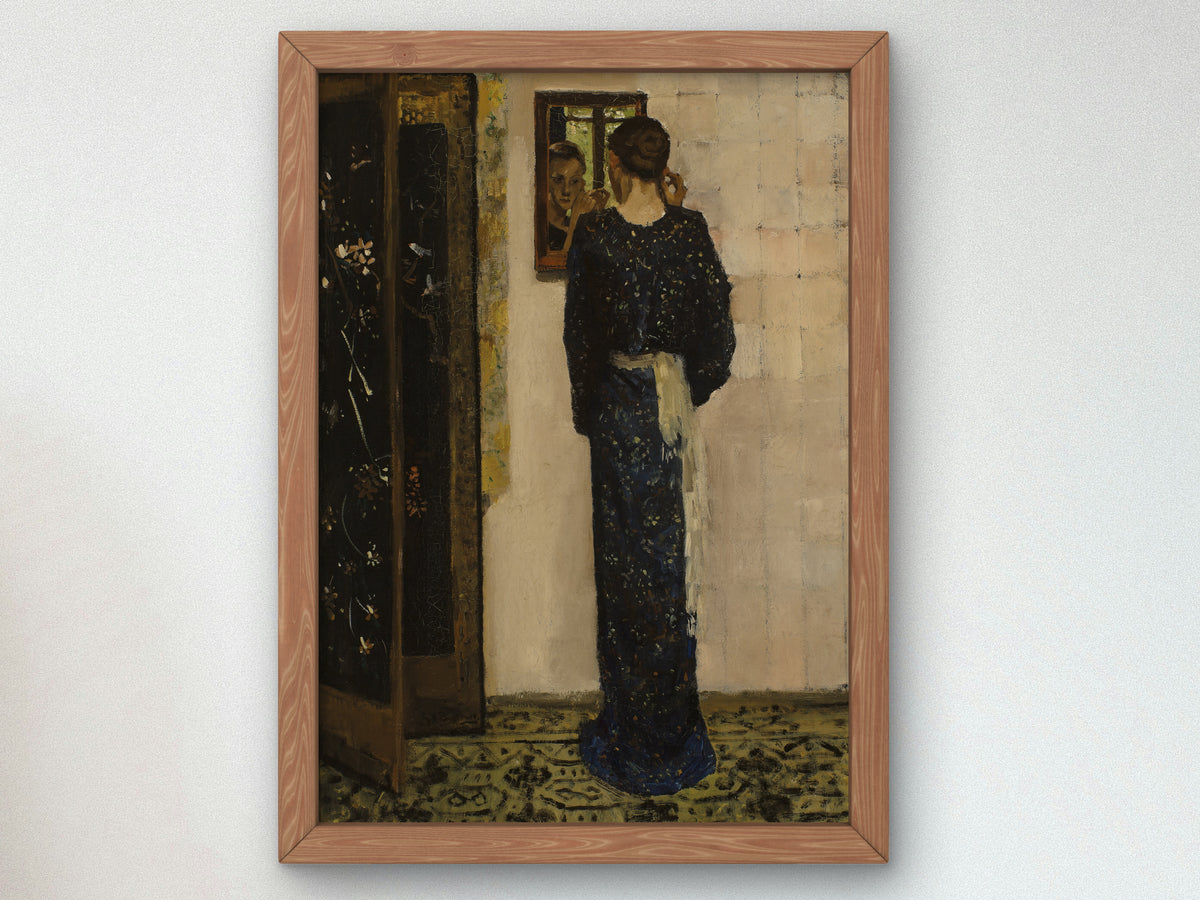 The Earring by George Hendrik Breitner 1893, Wall Art Print, Fine Art Reproduction, Museum Quality Decor, Poster