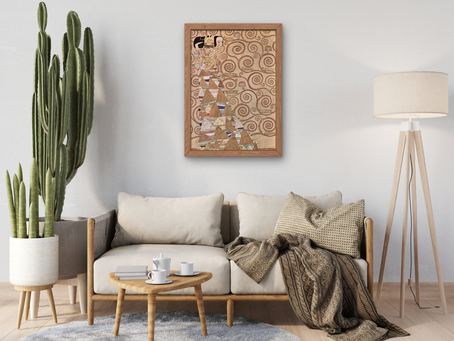 Expectation by Gustav Klimt 1907, Wall Art Print, Fine Art Reproduction, Museum Quality Decor, Poster